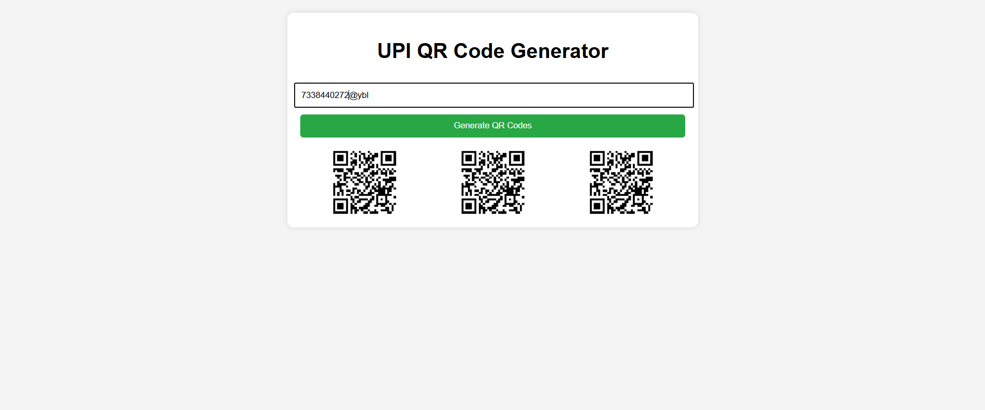 QR Code Generator Project